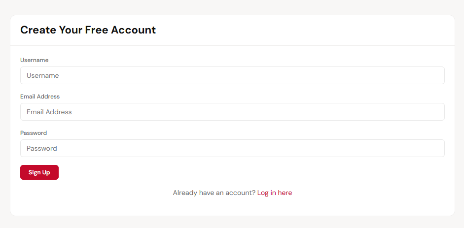Create Account on Tiposi